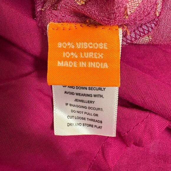 NWT Oliphant V-Neck Long Sleeve Mini Dress in Melrose Magenta Size XS - Picture 3 of 6